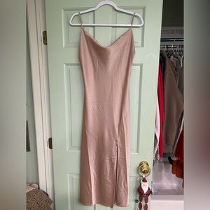 Blush scoop neck dress